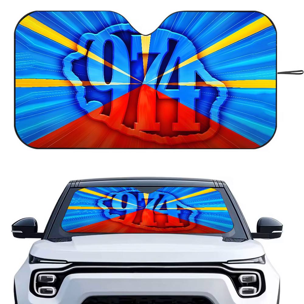 Interior Design Logo - Custom 974 Reunion Island Logo Car