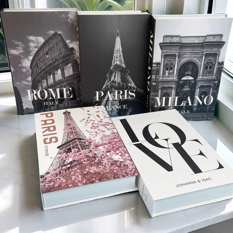 Interior Design Book - Open Paris Luxury Fake Book Storage