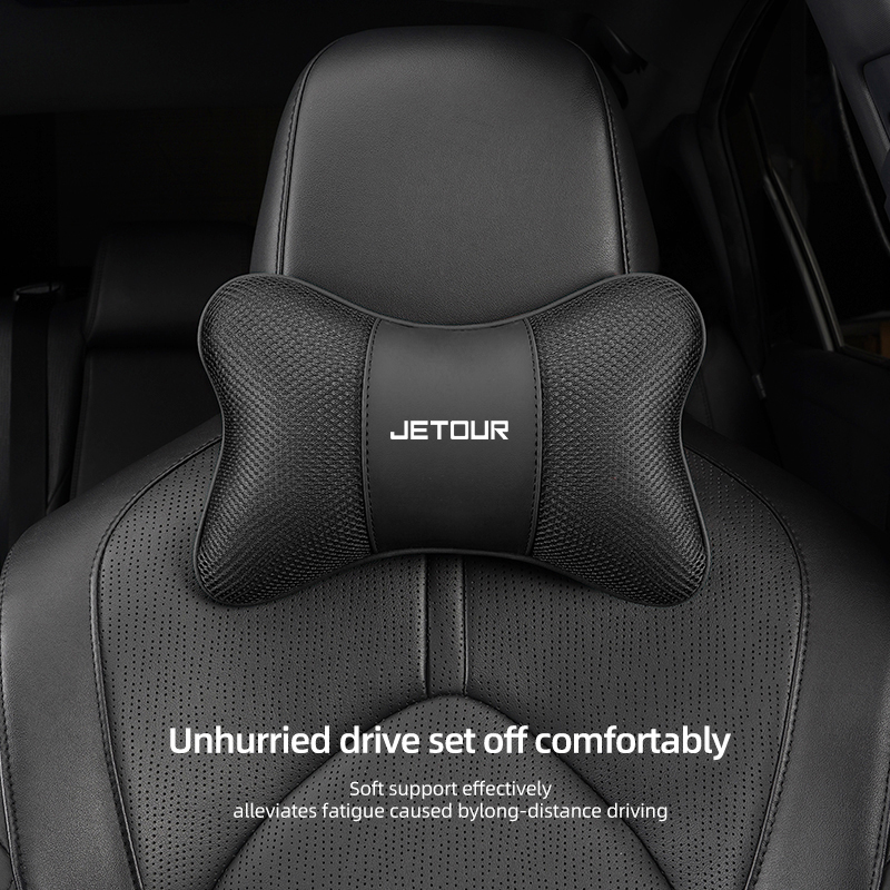 Interior Design Logo - Ice Silk Breathable Car Seat Headrest
