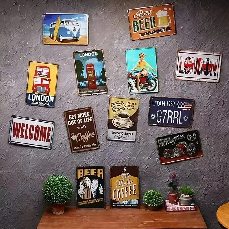 Retro Tin Sign Vintage Metal S – Interior Design Of House Bewertung und Preis