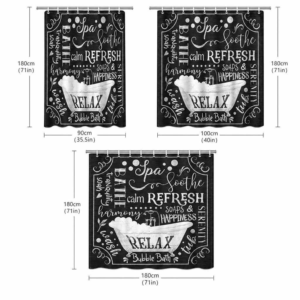 Chalkboard Style Shower Curtai – Interior Design Quotes Bewertung und Preis