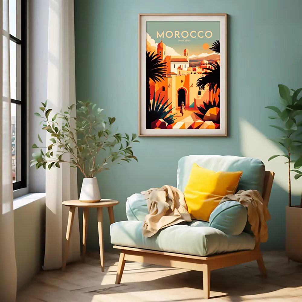 Retro Futuristic Beachside Pal – Interior Design Drawing Bewertung und Preis