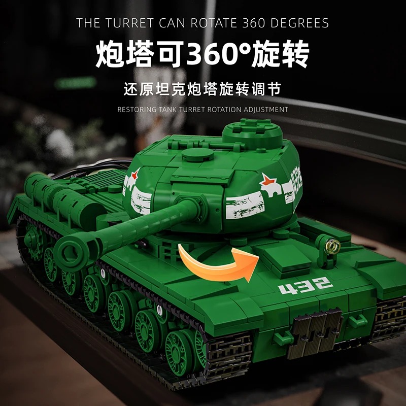 IS-2 Tank Model Kit - 1402PCS  – Interior Design Build Bewertung und Preis