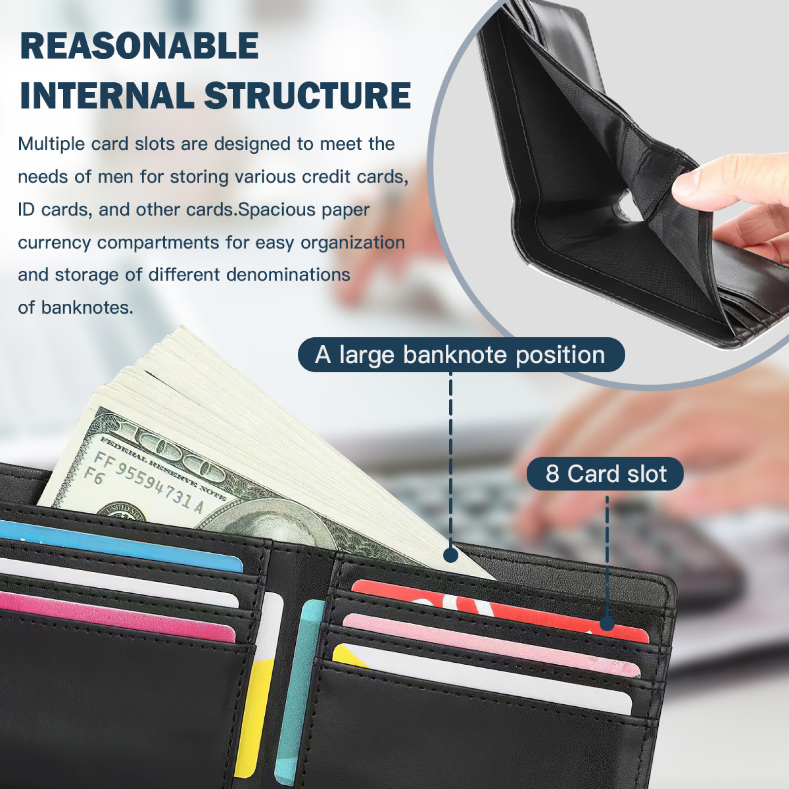 Initech New Men Wallets Pu Lea – Interior Design Office Space Bewertung und Preis