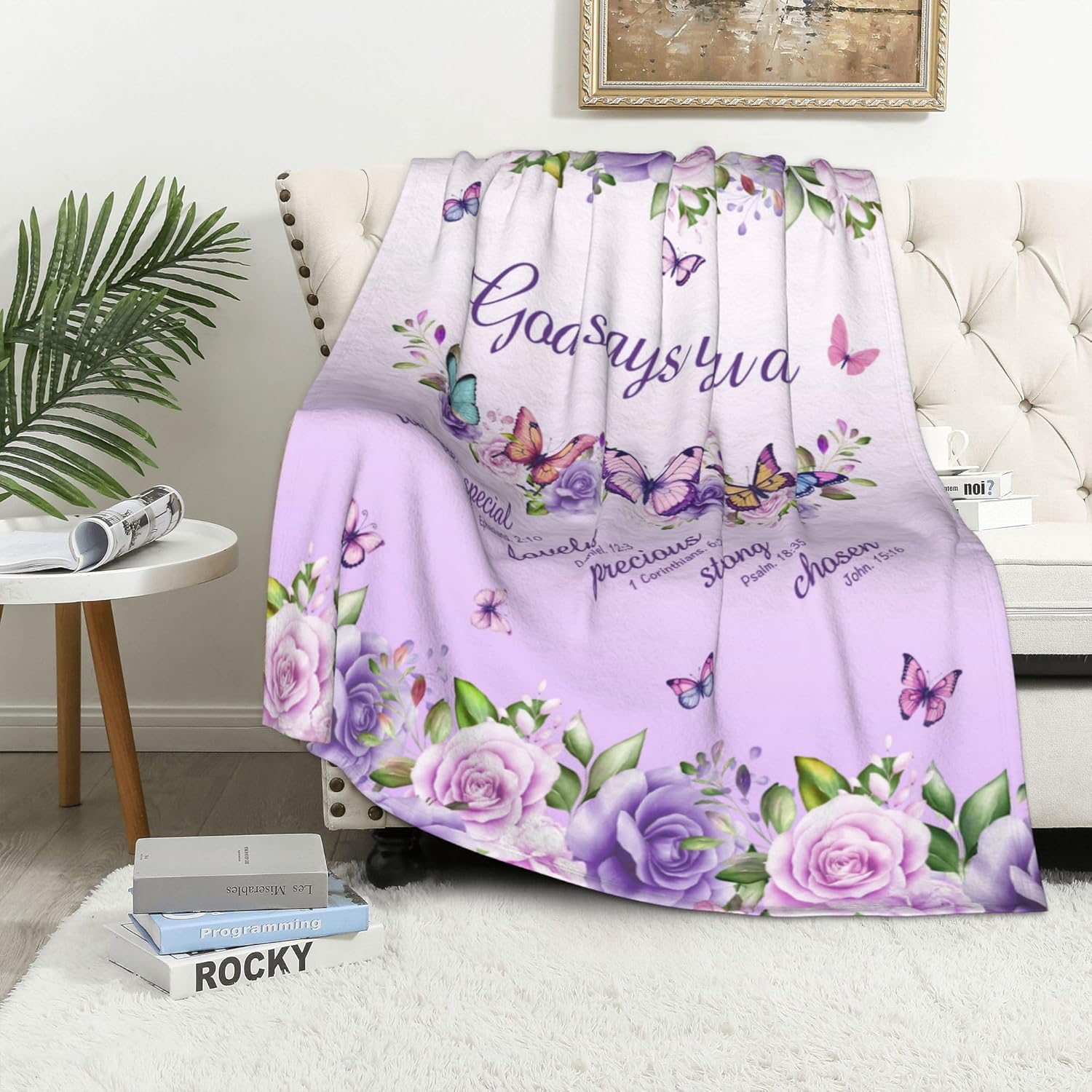 Purple Roses Butterflies Faith – Interior Design Quotes Bewertung und Preis