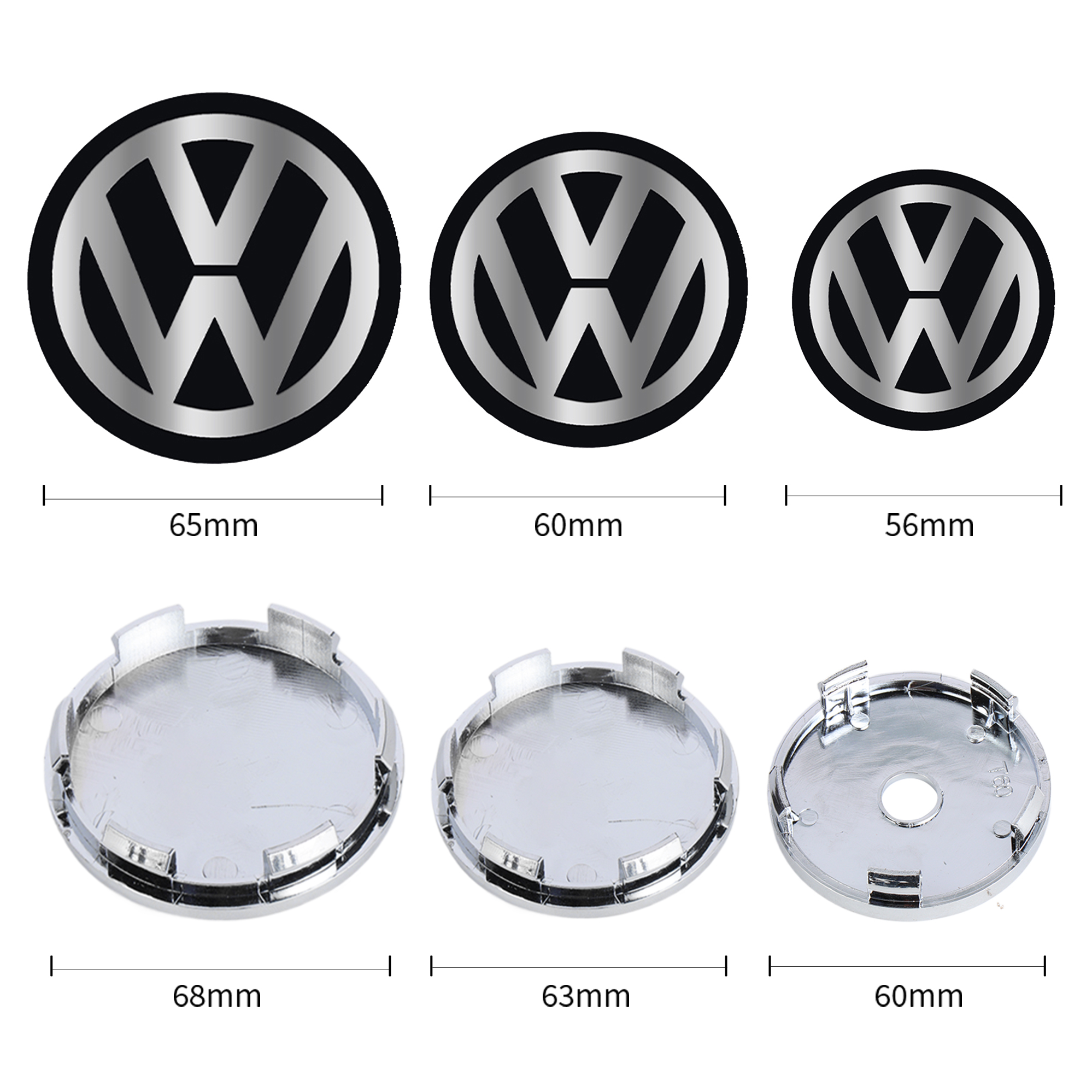 4Pcs 60/63/68MM Car Wheel Cent – Interior Design Logo Bewertung und Preis