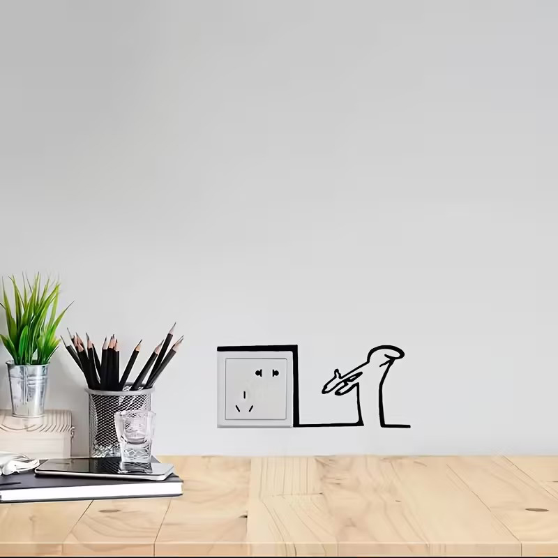 New！Minimalist Switch Sticker  – Interior Design Drawing Bewertung und Preis