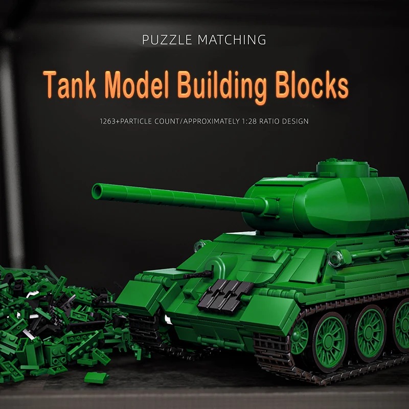 T34-85 Tank Model Kit - 1263PC – Interior Design Build Bewertung und Preis