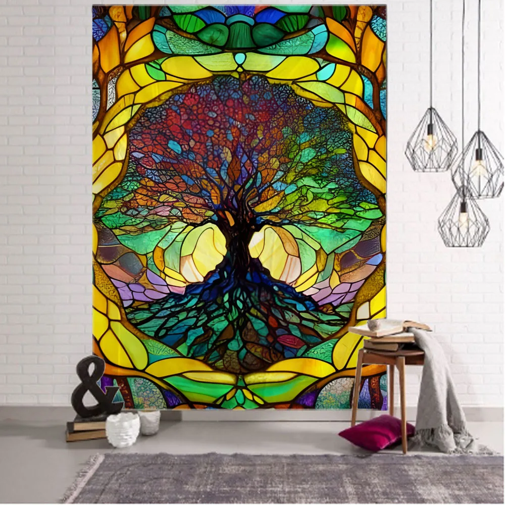 Vibrant Swirl Tree Tapestry -  – Interior Design Office Space Bewertung und Preis