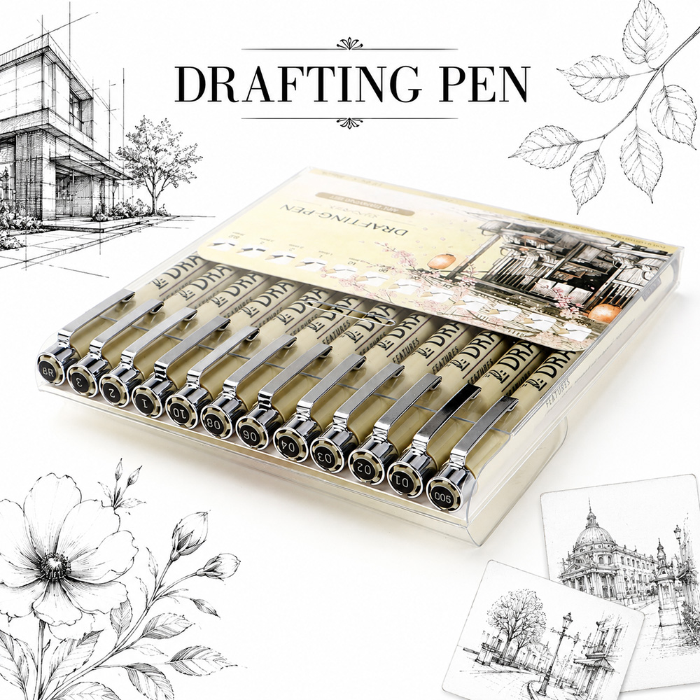 12 Size Fine Line Micron Pens  – Interior Design Drawing Bewertung und Preis
